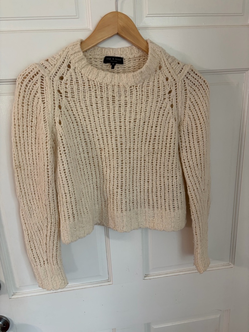 Rag & Bone Chunky Merino Wool Cropped Sweater S